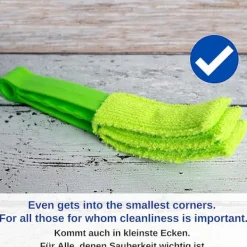 New Rengöringsborste, 2-pack, för persienner, rullgardiner och lameller, med mikrofiberhylsa