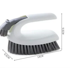 Rengöringsborste, skrubbborste för skrubbning av badrumsgolvmatta vit