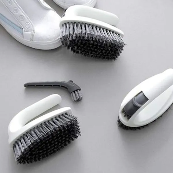 Hot Rengöringsborste, Skrubbborste för Skrubbning av Badrumsgolv Matta Vit