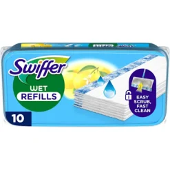 Clearance Swiffer Rengöringsdukar för golv, 10st fuktiga med citrusdoft