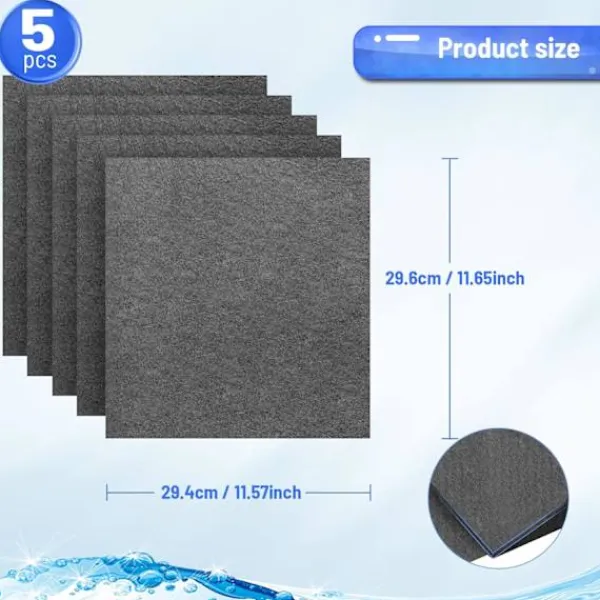 Hot Rengöringsdukar 30x30cm, 5-pack Återanvändbara Tjocknade Magiska Mikrofiberdukar för Fönster Spegel Bil