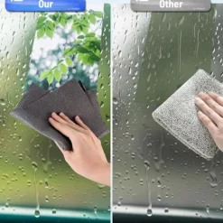 Hot Rengöringsdukar 30x30cm, 5-pack Återanvändbara Tjocknade Magiska Mikrofiberdukar för Fönster Spegel Bil