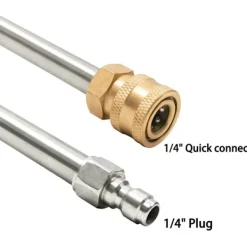 Online Rengöringsförlängningsstav 17 tum rostfritt stål 1/4 tum anslutningsmunstycke för högtryckstvätt