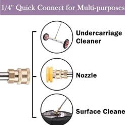 Online Rengöringsförlängningsstav 17 tum rostfritt stål 1/4 tum anslutningsmunstycke för högtryckstvätt