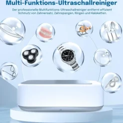 Clearance Rengöringsmedel, 640 ml 49000 Hz, 40 W smyckesrengörare, 3 timerinställningar, kan användas för att rengöra smycken, glasögon