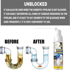 Online Rengöringsmedel för diskho och avloppsskum, rörrensare, deodorant, snabbverkande skumrengöring kompatibel med diskbänk och toalettstol 30ML
