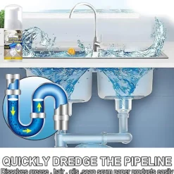 Online Rengöringsmedel för diskho och avloppsskum, rörrensare, deodorant, snabbverkande skumrengöring kompatibel med diskbänk och toalettstol 30ML