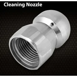 New OCEAN Rengöringsmunstycke Högtryck Vatten och Avloppsstrålar Rostfritt Stål