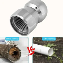 New OCEAN Rengöringsmunstycke Högtryck Vatten och Avloppsstrålar Rostfritt Stål