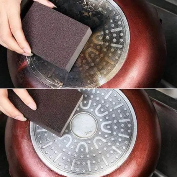 New Rengöringssvampar Skrubbsvamp rengöring för avkalkning av gryta
