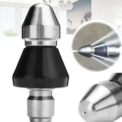 Best Rengöringsverktyg för avlopp Högtrycksmunstycke, avloppsborrar, verktyg för muddring och rengöring av avloppsrör för att rensa rör 1pcs