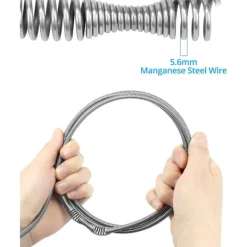 Online Rensningskabel för avlopp - 5M x 6,5mm - Flexibel avloppskabel för att rensa avloppsrör