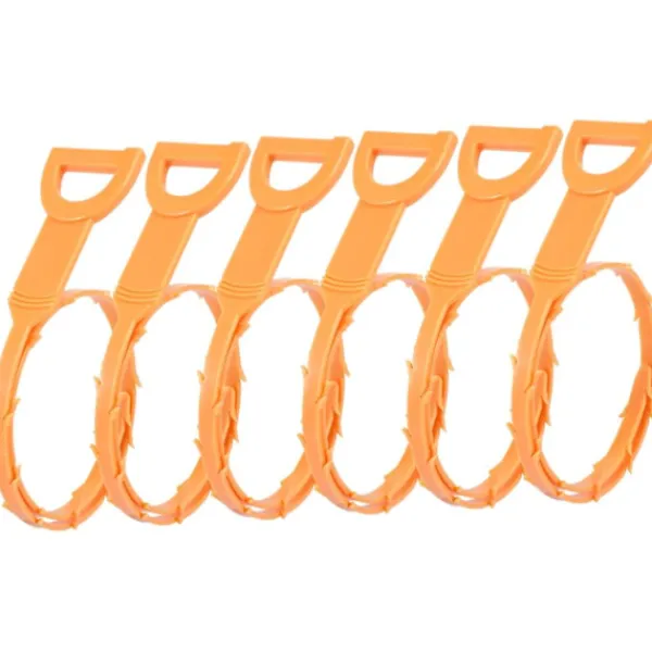 Sale Rensrörsrensare Avloppsrör Avloppskrok Avloppsrensningsverktyg Orange Plast