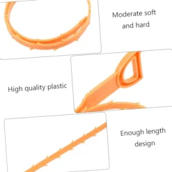 Sale Rensrörsrensare Avloppsrör Avloppskrok Avloppsrensningsverktyg Orange Plast