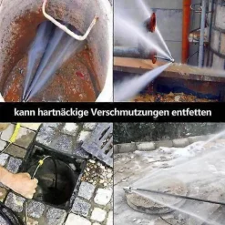 Discount Rensslang för rör, 20 m, 180 bar, högtrycksslang med adapter, set för Kärcher högtryckstvätt