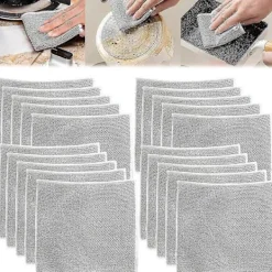 Clearance Repfri diskborste i stålull, japansk ståltrådsskrubb för kastruller, stekpannor, diskhoar, multifunktionell köksrengöringsduk för våt och torr användning | Fyndiq