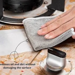 Clearance Repfri diskborste i stålull, japansk ståltrådsskrubb för kastruller, stekpannor, diskhoar, multifunktionell köksrengöringsduk för våt och torr användning | Fyndiq