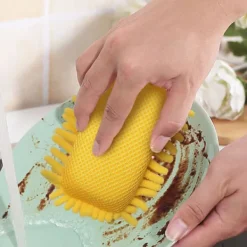 Clearance Repfrika Mikrofiber Svamp, Repfrika Skurspongar för Multi-Användning med Hög Skurkraft - Enkel Rengöring av Diskar (3-pack)