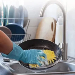 Clearance Repfrika Mikrofiber Svamp, Repfrika Skurspongar för Multi-Användning med Hög Skurkraft - Enkel Rengöring av Diskar (3-pack)