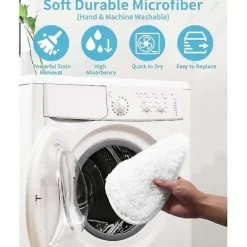 Clearance Replacement Steam Mop Pads Compatible with PureSteam ThermaPro 211 10-in-1 Steam Mop Cleaner 8-Pack