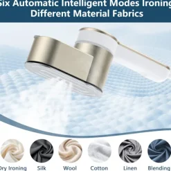 Rese Mini Steamer Portabel LED Klädångare - 6 Smarta Lägen - 9s Express Uppvärmning - 1200w Klädångare - Guld