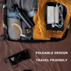 New Reseångare för Kläder Portabel Mini -1200 Watt 10S Snabb Uppvärmning - med Digital Display för Hem, Resor EU-kontakt