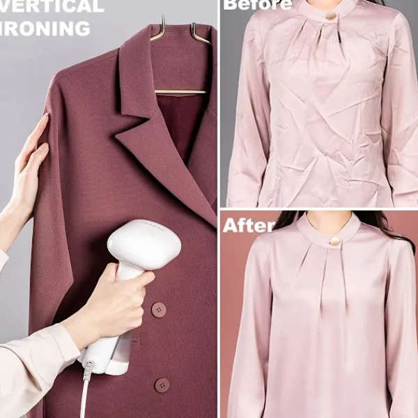 Sale Reseånggenerator 1200W Portabelt Resestrykjärn med 250ml Vattentank, Idealisk för Hem och Resor Reseånggenerator Vit