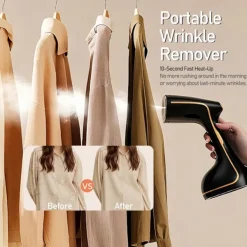 Clearance Reseångstrykjärn för kläder, 20 sekunders snabb uppvärmning, bärbar handhållen ångstrykjärn för kläder, lämplig för hem- och kontorsbruk