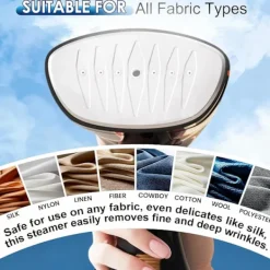 Clearance Reseångstrykjärn för kläder, 20 sekunders snabb uppvärmning, bärbar handhållen ångstrykjärn för kläder, lämplig för hem- och kontorsbruk