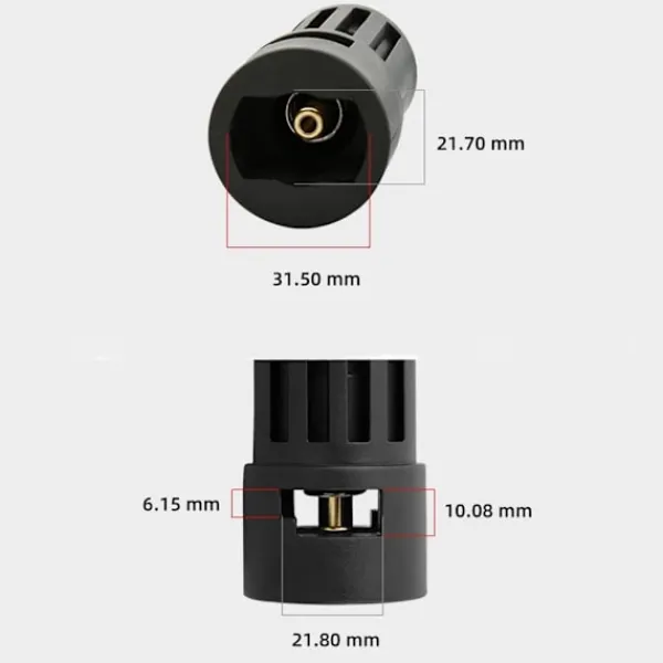 Reservdelar för Karcher högtryckstvätt tillbehör, kompatibel med högtryckstvättadapter 1/4 tum snabbkoppling