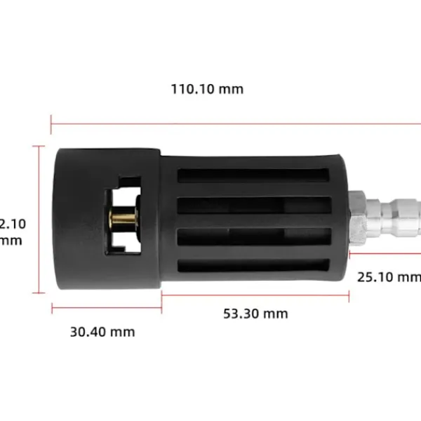 Reservdelar för Karcher högtryckstvätt tillbehör, kompatibel med högtryckstvättadapter 1/4 tum snabbkoppling