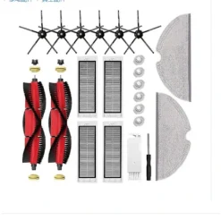Discount Reservdelar för Xiaomi Roborock S5 S50 S5 Max S6 S6 MaxV S6 Pure E4 E5 Robotdammsugare - Huvudsidoborste, Hepafilter M