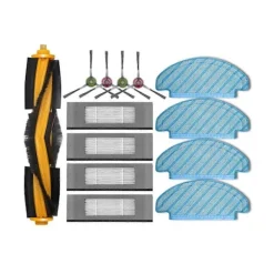Sale unbranded Reservdelar och tillbehör till Ecovacs Deebot N8 / N8+ / N8 Pro+ / N8 Pro+ Plus - Huvudsidoborste, HEPA-filter, Mopptrasa