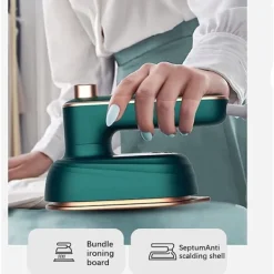 Outlet Reseskållångstrykjärn för kläder Bärbar hopfällbar handhållen klädångare Tyg, Lämplig för resor Hem Vit EU-kontakt