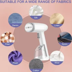 Clearance Resesånggenerator 1400W Bärbar Resekläder Strykjärn med 250ml Vattentank, Idealisk för Hem och Resor Resesånggenerator Vit