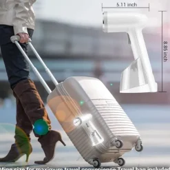 Clearance Resesånggenerator 1400W Bärbar Resekläder Strykjärn med 250ml Vattentank, Idealisk för Hem och Resor Resesånggenerator Vit