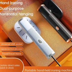 New Resesteamer Mini Strykjärn för Kläder, Handhållen Bärbar Ångstrykjärn black