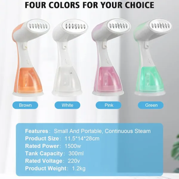 Outlet Resesteamgenerator - Rosa, 1500W Bärbar Resjärn, Utmärkt