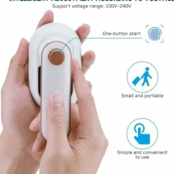 Resestrykjärn: Resestrykjärn - Ministrykjärn - 20s Snabb uppvärmning - 50 ML Vattentank - Våt och torr för hem och resor - Vit