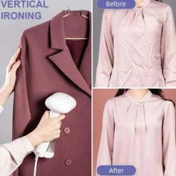 New Resestrykjärn Vertikal Ångare, Portabel Handhållen Klädångare med Vattentank, Idealisk Ångare för Hem och Resa