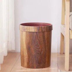 Outlet Retro träkorn soptunna hushåll vardagsrum kök Tra