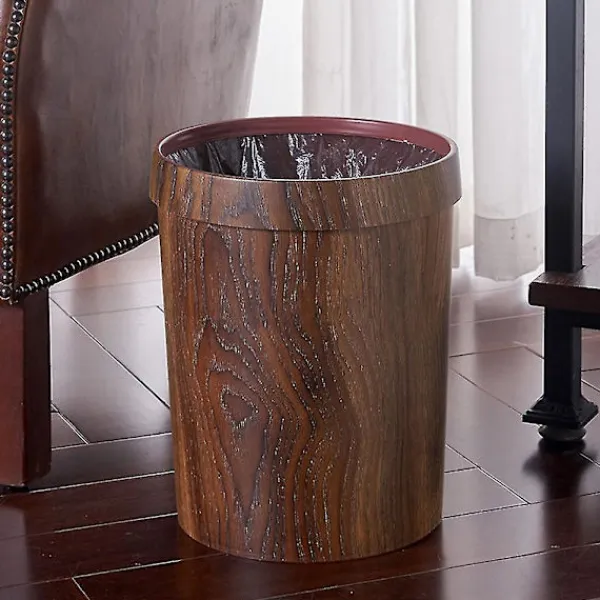 Outlet Retro träkorn soptunna hushåll vardagsrum kök Tra