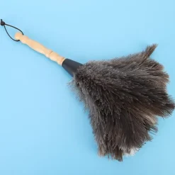 Outlet Reusable Ostrich Feather Duster with Anti-Static Wooden Handle