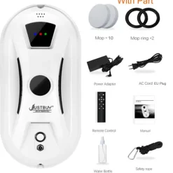 Online OEM Robotfönsterputsare, 5600Pa sugkraft, fjärrkontroll,Fönsterputsare