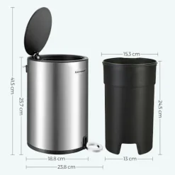 Online Rootz Living Rootz kosmetikakärl - Förvaringskärl - 3 liters kosmetikbehållare - Innerbehållare med handtag - Bin - Liten kosmetikbehållare - Mini papperskorg - Si | Fyndiq