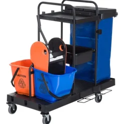 Hot Rootz Living Rootz rengöringsvagn - svart, blå, orange - metall, PP, tyg - 43