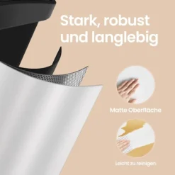 Hot Rootz Living Rootz -skräpseparationssystem - avfallsbink - Kökskål - 45L Kapacitet - Stål och plast - 60,5 x 40,5 x 48,5 cm