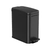 Online Rootz Living Rootz Steel Cosmetic Bin - Svart färg - Pedal Bin - 5 liters kapacitet - 29,9 cm x 14,4 cm x 29 cm - Elegant design - Miljövänlig