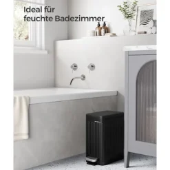 Discount Rootz Living Rootz Steel Cosmetic Bin - Sminkhållare - PP-plasthink - 10 liters kapacitet - 33,5 cm x 16,8 cm x 34,5 cm - Bläck svart