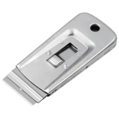 Clearance Rostfri skrapa med utbytbart blad, 1,5 tums rakblad för fönsterfilm, lim och smutsrengöring, lätt och praktisk - 105mm X 48mm